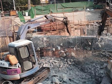 基础支撑梁拆除